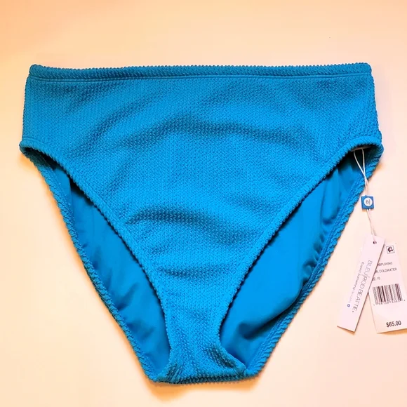 Bleu by Rod Beattie Women's Blue High Waisted Bikini Bottoms Sizes 12, 14 - Picture 6 of 12